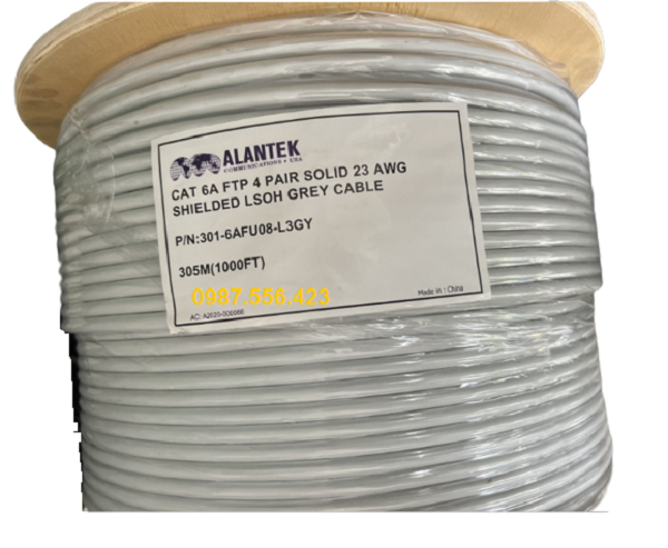 Cáp mạng ALANTEK Cat6A FTP 301-6AFU08-L3GY